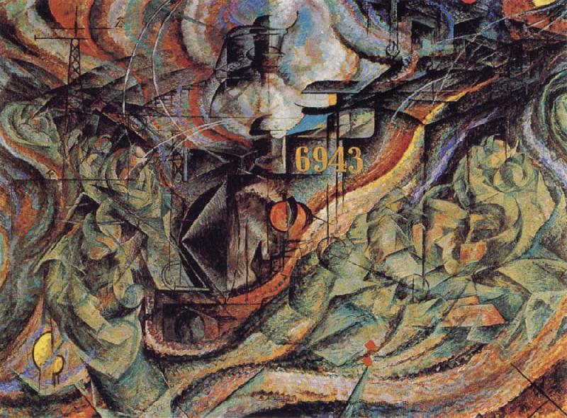 Umberto Boccioni State of Mind II The Farewells France oil painting art